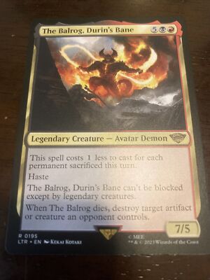 balrog card mtg // Modern deck list // Moxfield MTG Deck Builder haste When The Balrog of Moria dies Magic The Gathering Lord of