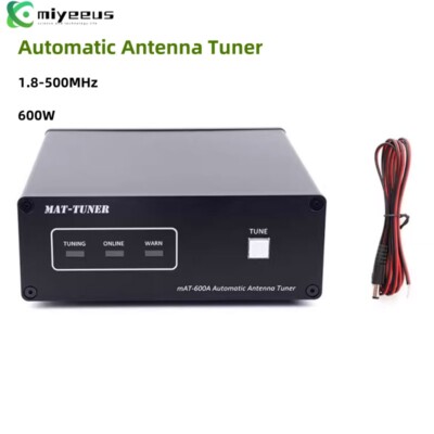 mAT-600A 1.8-500MHz SSB Universal Automatic Antenna Tuner 600W 12-14V f/Radio