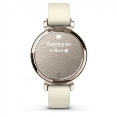 Garmin Lily 2 Cream Gold with Coconut Silicone Band 010