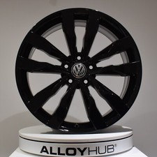 GENUINE VOLKSWAGEN VW T-ROC SUZUKA 5 TWIN SPOKE 19" INCH BLACK ALLOY WHEEL X1