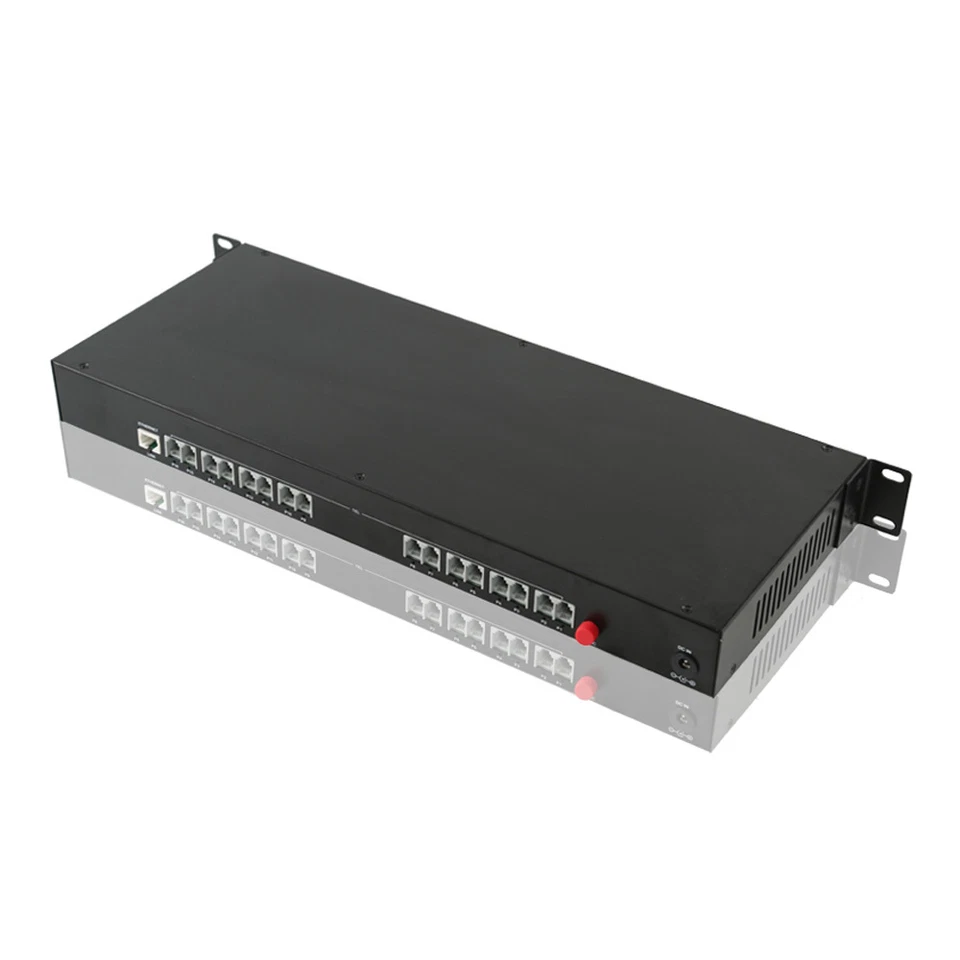16 Channel PCM Voice Telephone Fiber Optical Converter Transmitter Receiver S/M - Image 2 of 4
