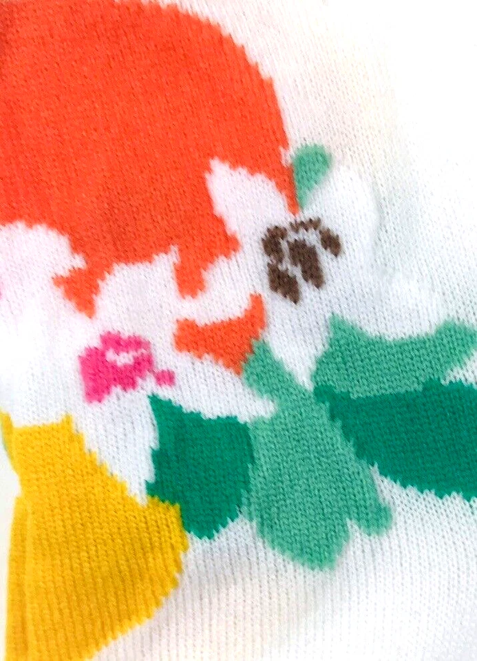 Kate Spade NY Women White Ankle Nylon Semi Sheer Floral Everyday Casual Socks OS - Изображение 3 из 3