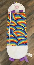 Happy Nappers Unicorn Rainbow Kids Pillow/Sleeping Bag Camping Daycare 20"x 54