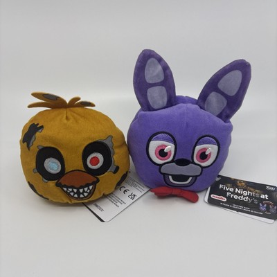 FUNKO Five Nights at Freddy's Bonnie & Chica Reversible Head NEW 4'' NWT Plush