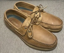 Sperry Top-Sider Mako Canoe Men's 11.5 M Oak Leather 2-Eye Boat Shoe 0764043