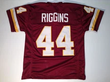 UNSIGNED CUSTOM Sewn Stitched John Riggins Burgundy Jersey - M, L, XL, 2XL, 3XL