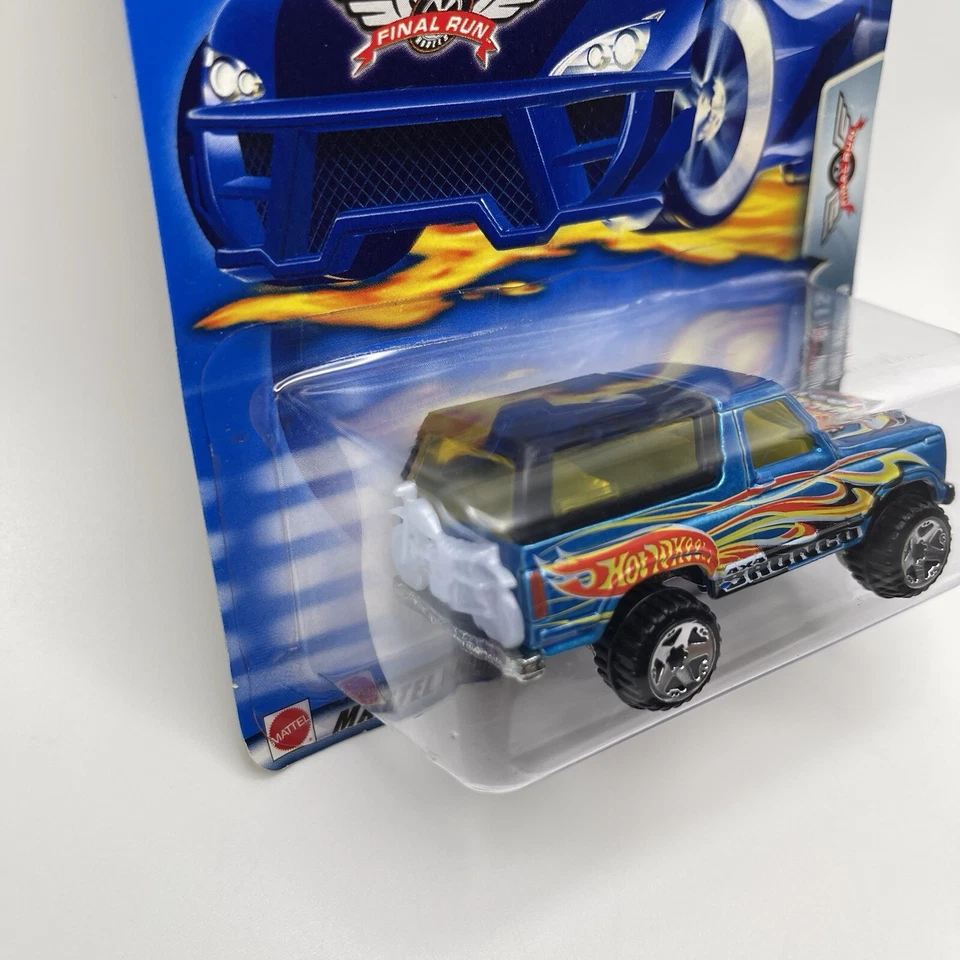 2003 Hot Wheels Final Run #200 Ford Bronco 4-Wheeler Metallic Blue Mattel NEW - Image 2 of 4
