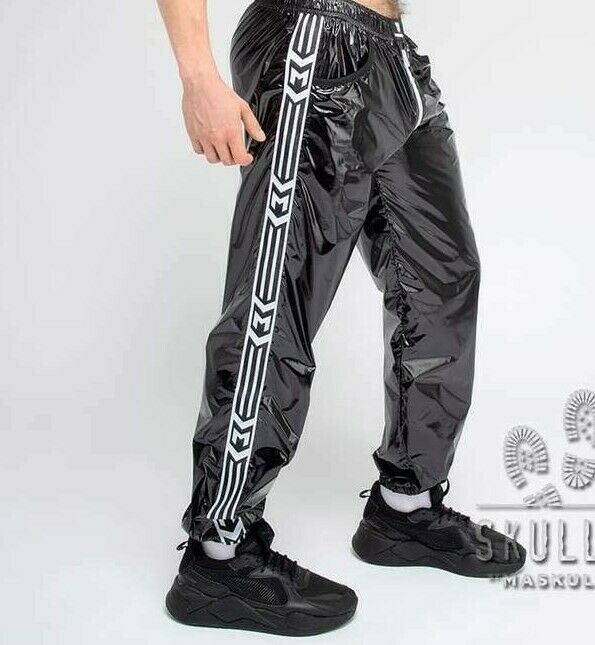 Shiny Nylon Pants MASKULO Skulla Socker Lightweight Thin Shiny Nylon Pants MASKULO Skulla Socker Lightweight Thin