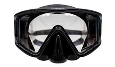 Genesis Rama Purge Dive Mask, FreeDiving Scuba Snorkeling Black Silicone