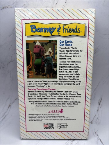 Barney And Friends - Our Earth, Our Home VHS 1992 Time Life FACTORY SEALED!! - Imagen 2 de 12