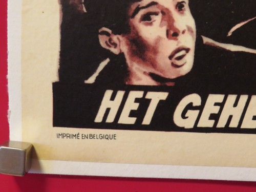 THE FLYING SAUCER ORIGINAL 1950 BELGIAN POSTER Mikel Conrad LINEN BACKED SCI-FI - Picture 4 of 4