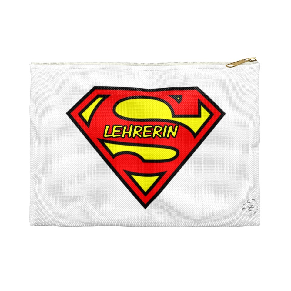Paraprofessional Kosmetiktasche – 'Teach Love Inspire', 23,5x17 Cm, Polyester, Mit Reißverschluss