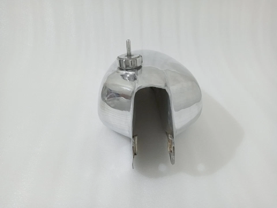 Honda CR125M 1974 Elsinore réplica aleación de aluminio tanque de combustible gasolina + tapa + grifo Foto 4 de 4