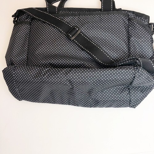 LeSportsac Polkadot Baby Diaper Bag Pink Rose Black White Polka Dot - Picture 6 of 9