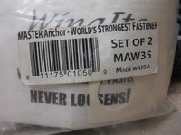 Wingits Part Maw35 Set Of 2 Master Wall Anchor Free Shipping In Box A-900 Wingits Part Maw35 Set Of 2 Master Wall Anchor Free Shipping In Box A-900