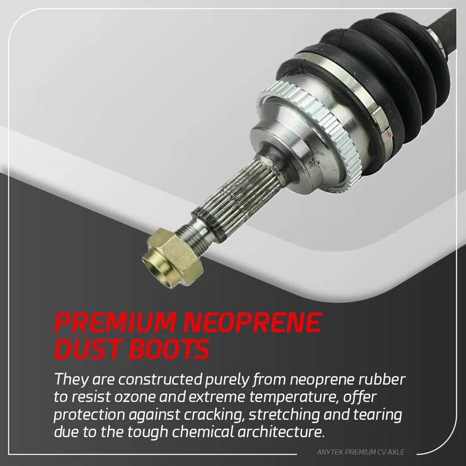 Medio eje delantero izquierdo CV para Ford Aspire 1994 1995 1996 1997 con transmisión automática Foto 3 de 4