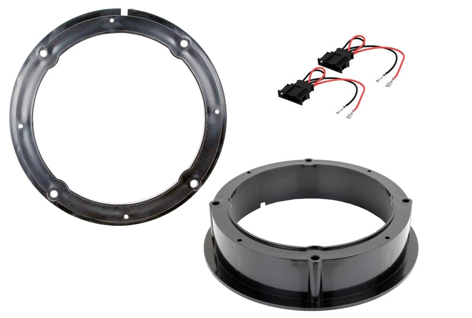 MOTORGUARD FRONT & REAR DOOR SPEAKER ADAPTOR RINGS SPACERS 165MM 6.5" FOR VW GOLF MK7