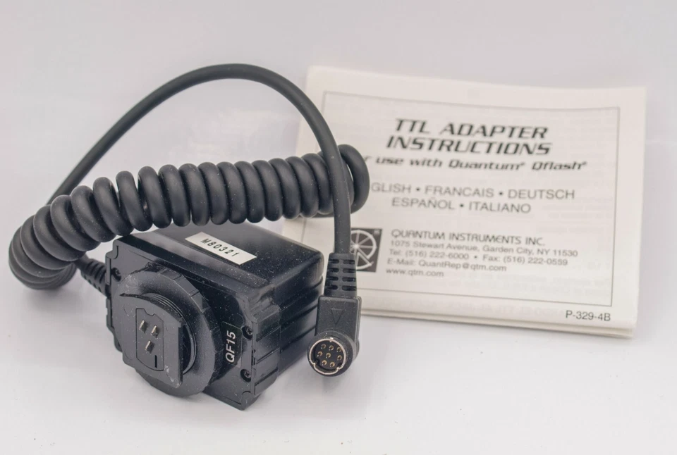 NOS Quantum QF15 QFlash TTL Adapter Contax/Yashica RTS II MA MD Etc. SLR Cameras - Image 3 of 4