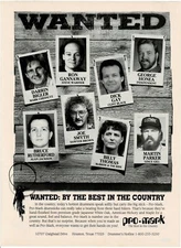 BIGLER / RUTHERFORD / THOMAS / PARKER - Pro-Mark Drumsticks - 1992 Print Ad