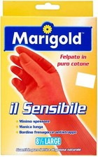 GUANTI MARIGOLD IL SENSIBILE Lang Handschuh Frenagocce Baumwolle Pl&uuml;sch Rei&szlig;fest