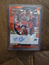 2020 PANINI PRIZM DRAFT PICKS PROSPECT TYLER BEY RED CRACKED ICE AUTOGRAPH RC