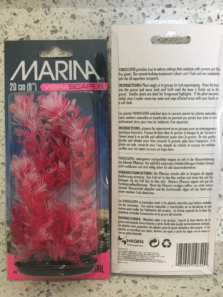 Marina VibraScaper 8" Plastic Plant Foxtail for Freshwater PP-840 by Hagen - Image 2 of 2