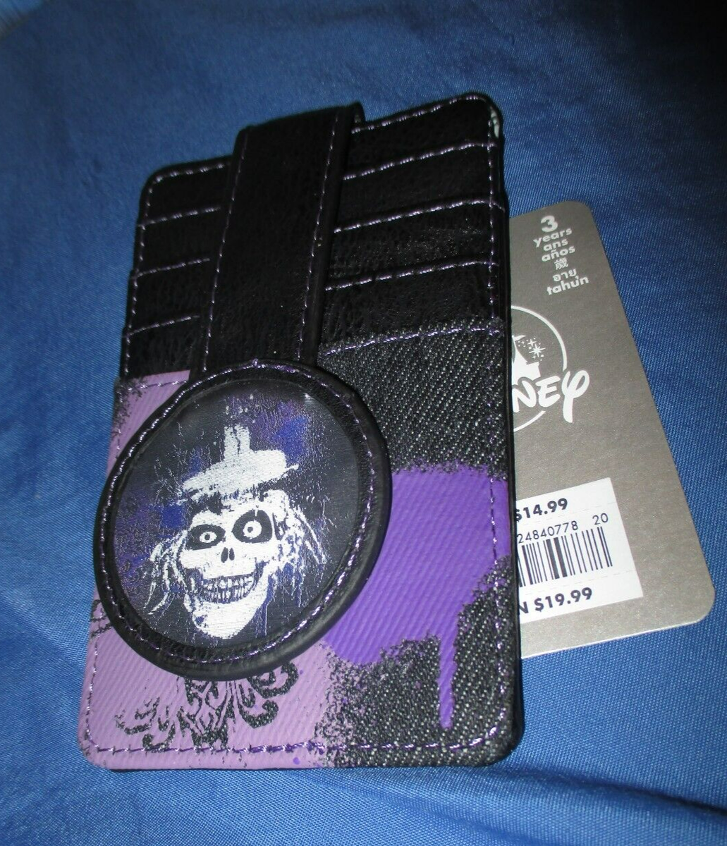 HAUNTED MANSION Disney Hatbox Ghost Card Wallet Lenticular DISNEY
