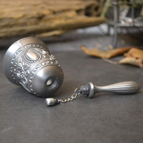 Brass Vintage Hand Call Bell School Hotel Alarm Craft Church Wedding Decoration - Picture 10 of 17