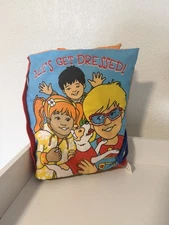 Soft Play 2005 Lets Get Dressed Plush Sensory Play Activity Toy Book 