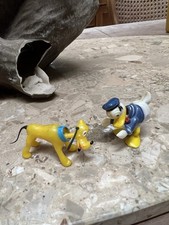 Vintage Disney Tiny Bobble heads Donald & Pluto