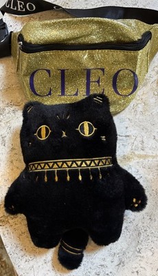 Krewe Of Cleopatra 2026 Large Plush Cat & Cleo Gold Fannypack
