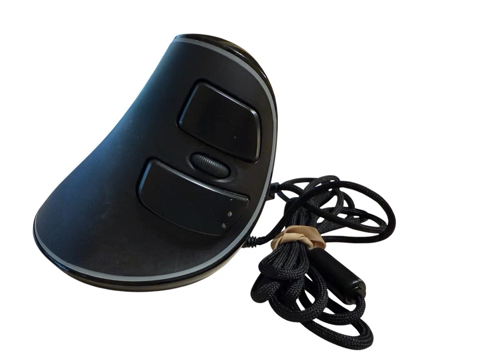 DeLUX M618 PLUS Ergonomic Vertical Mouse USB Wired BLACK (RGB light) - Image 2 of 4