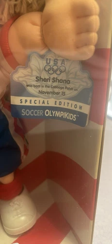 1996 Cabbage Patch Kids Special Edition Olympics Soccer Olympikids Sheri Shana