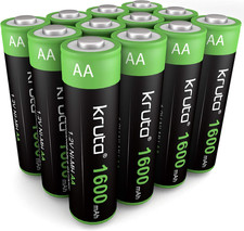 Solar Lights Batteries AA 1600Mah High Capacity 1.2V Ni-Mh Rechargeable AA Solar