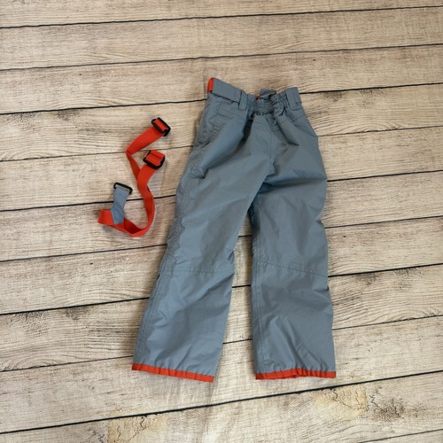 Boden Girls Size 6-7 years blue red suspenders snow winter ski pants - Picture 7 of 17