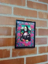 Day Of The Dead Mona Lisa Framed Art Print