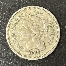 1869 3 Cent Nickel Piece 2186901