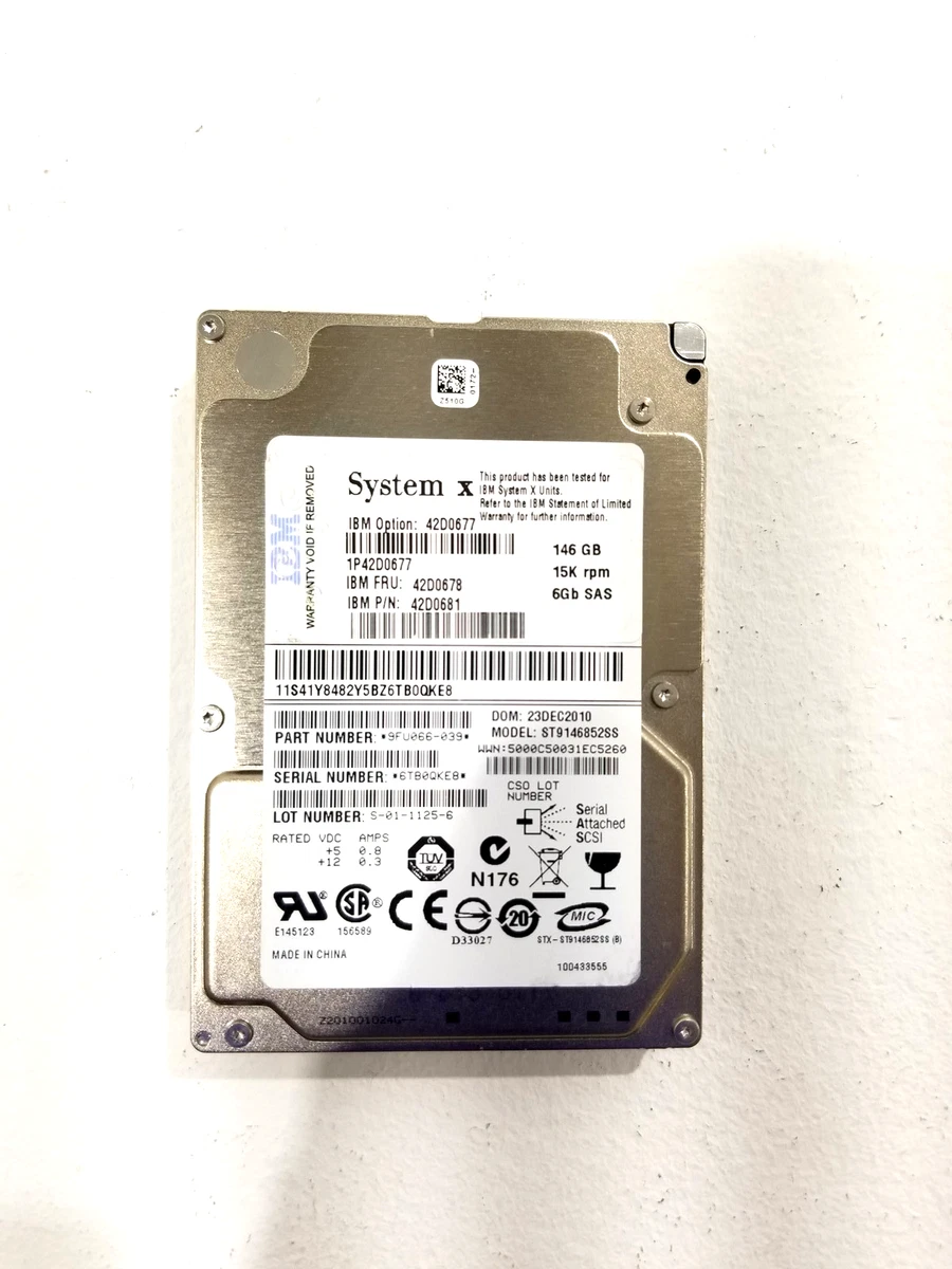 Preços baixos em Unidades de disco rígido interno IBM Sas de 146