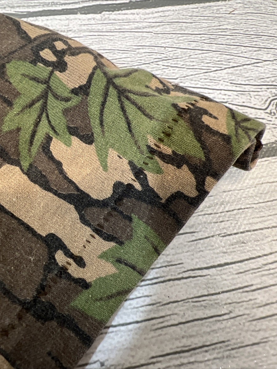 【80's〜 TREBARK CAMO】\"Utility Shirt\" Vintage 80s Trebark Camo T shirt Mens XL Short Sleeve Single