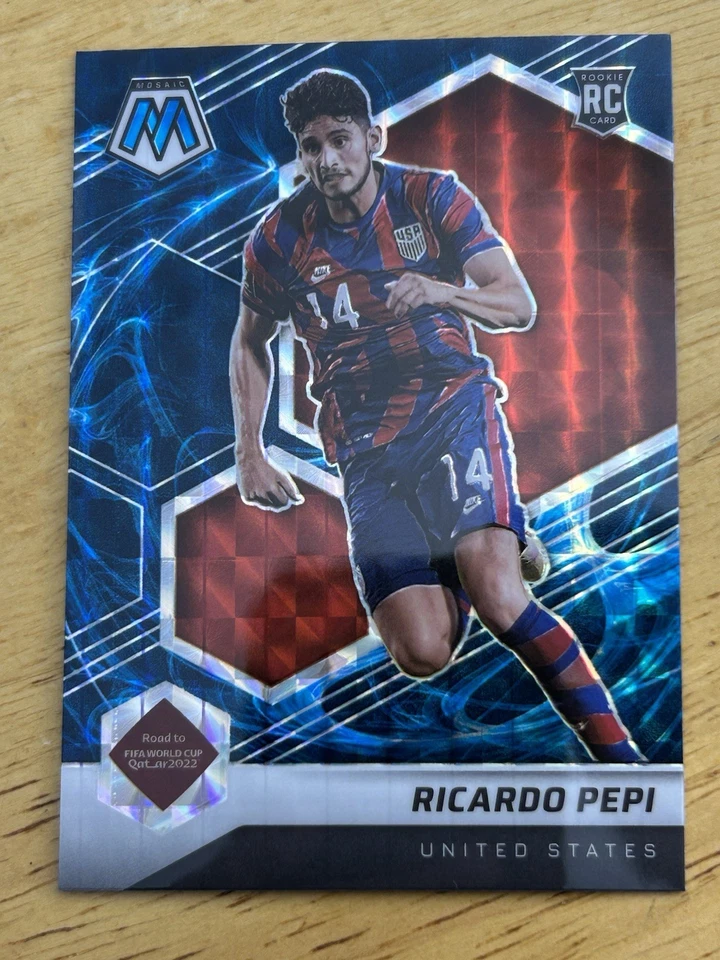 2021–22 мозаика FIFA Road To World Cup Рикардо Пепи GENESIS PRIZM SSP ЧЕХОЛ RC NO99 - Изображение 4 из 4