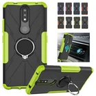 For Nokia 2.4 Case, Slim Ring Armor Shockproof Stand Phone Cover