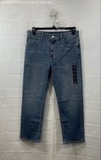 J.Crew Women's Blue Mid-Rise Straight Denim Jeans Size 30 NWT