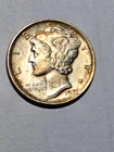 1920 Mercury Dime, UNC with almost full split bands