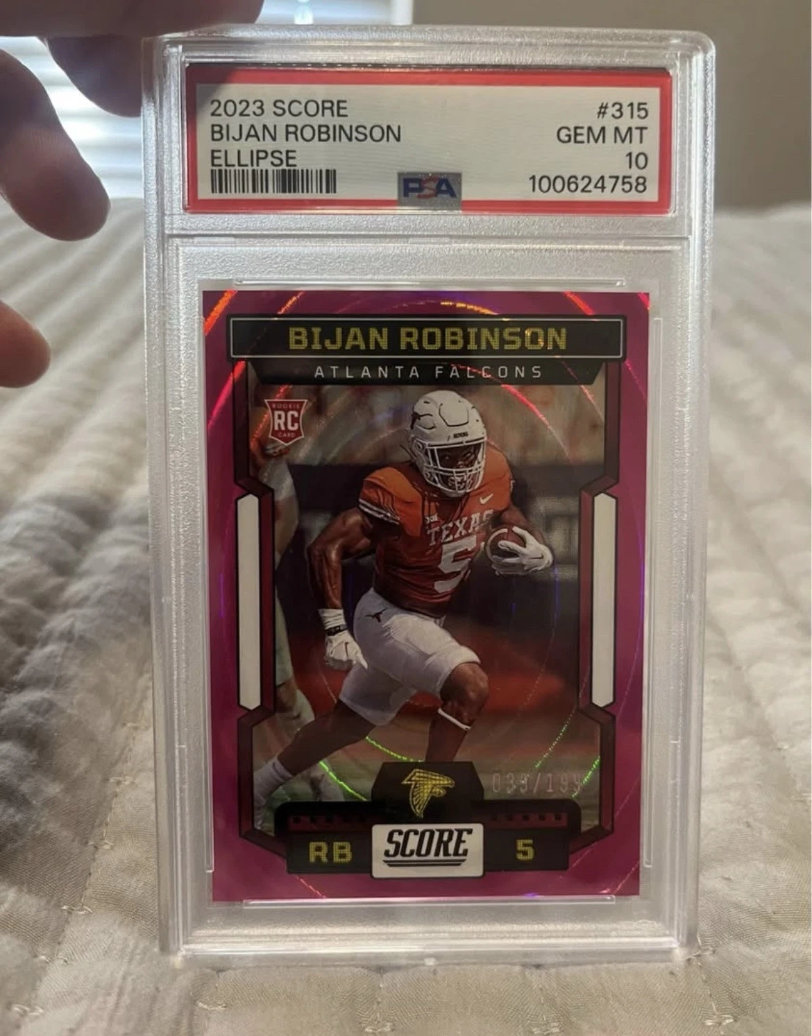Bijan Robinson Panini Score #315 Ellipse