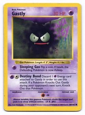 Gastly 50/102 Common Base Set Pokemon Shadowless HP