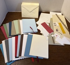 Stampin Up Lot of 25 Card Making Supplies Pre-Cut Cards to Assemble