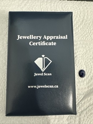 Certified Natural Blue Sapphire 6.35ct Oval Cut AA Grade   Jewel Scan Appraisal