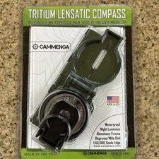 Cammenga Tritium Lensatic Compass Model 3H Waterproof - New Sealed Free Shipping