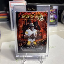 2025 Wild Card Haunted Hits Aaron Rogers 1/1 Shock Refractor Steelers QB