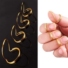 4 Pcs Butterfly Guitar Finger Picks Fingerstyle Plectrum Thumb Picks Portable Ad